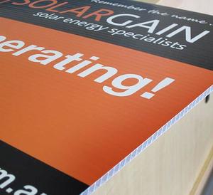 Products: Corflute / Foamlite Sign