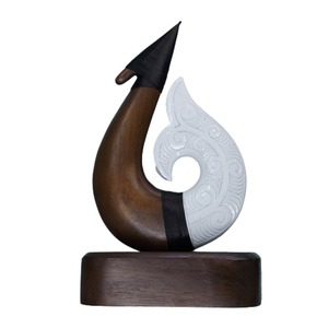 Products: Carved Wood & Resin Hook on Base