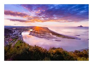 Products: A4 Print Sunset Over Whakatane