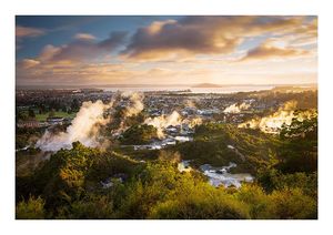 Products: A4 Print Morning Light over Rotorua
