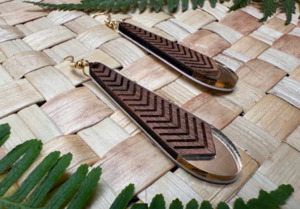 Products: Huia Feather Earrings