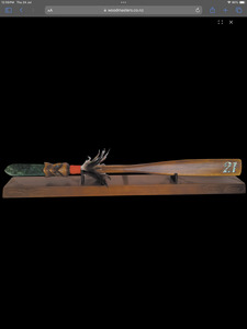 Products: Greenstone tongue 21st Taiaha on base