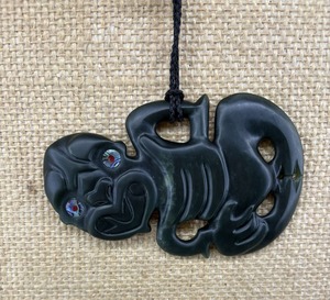 Products: Large Pounamu Hei Tiki (G4)
