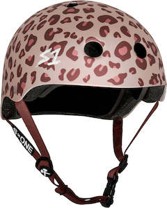 Protective Gear: S-One Helmet Lifer Pink Cheetah Pink Posse Colab
