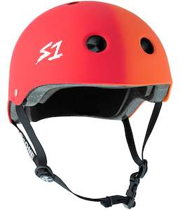 S One Lifer Helmets: S-One Helmet Lifer Red Orange Fade Matte