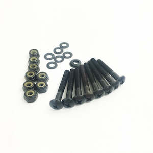 Skateboard Parts: Trinity Skateboard Bolts 2" Black Pack of 8