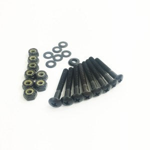 Skateboard Parts: Trinity Skateboard Bolts 1.75" Black Pack of 8