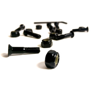Trinity Skateboard Bolts 1.5" Black Pack of 8