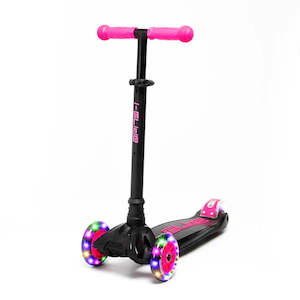 Kids All Wheels: I-Glide 3 Wheel Kids Scooter - Black/Pink
