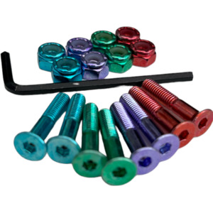 Trinity Bolts 1" Multi-Coloured Annodized
