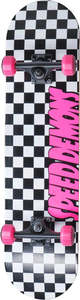 Skateboards: Speed Demons Complete Black/Pink Checkers 7.75"