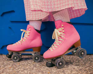 Roller Skates: Chuffed Wanderer: Vegan Pink