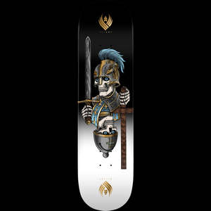 Decks: Powell Peralta Pro Dan Corrigan Chess Skulls FLIGHT® Skateboard Deck Gold Foil - Shape 315 - 8.42 x 31.88