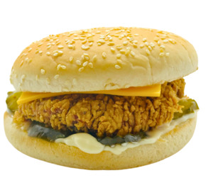 Burgers Menu: Chicken & Pickle Burger