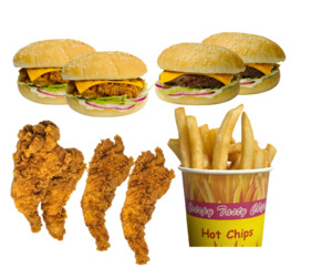 Family Meal Menu: Family Burger Meal