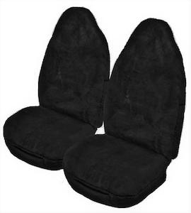 Sheepskin Seat Covers Black 16-18mm