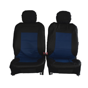 Universal: Universal El Toro Series Ii Front Seat Covers Size 30/35 | Black/Blue