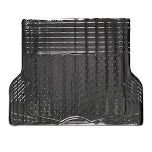 Aluminium Look 1-Piece Boot Mat - Carbon [Rubber/Aluminium Look]