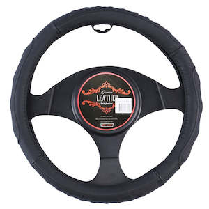 Steering Wheel Covers: Kentucky Steering Wheel Cover - Black [Leather]
