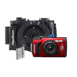 Cameras: OM System Tough TG-7 & Nauticam NA-TG7 Housing Spare Battery Bundle