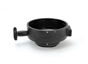 Ports Lenses: Nauticam N85 to N120 41.5mm port adaptor with zoom/focus knob - 36184