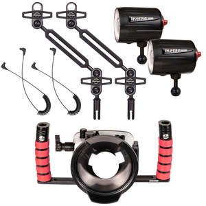 Newest Housings: Ikelite Underwater Housing for OM System Tough TG-7, TG-6 and Ecko Strobes Wide Angle Kit - 62343E