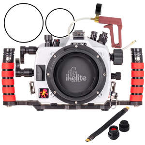 Newest Housings: Canon EOS R5 II - Ikelite 200DL Housing Deluxe Version with Handles, Vacuum Pump, & USB-C Charging Bulkhead - 71765-DLX