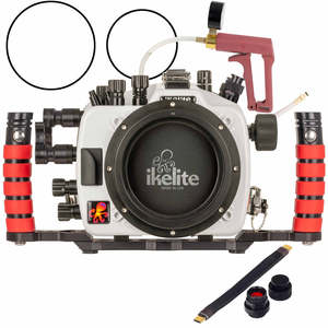 Newest Housings: Sony Alpha a1 II, a9 III - Ikelite 200DL Housing Deluxe Version with Handles, Vacuum Pump, & USB-C Charging Bulkhead - 71483-DLX