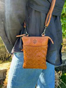 Bags: ST56 Small Woven Cross Body Pouch