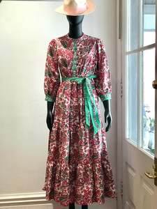 Boden Red/Green Paisley Dress