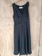 Cacharel - Black Satin Dress with Pleat Detail - Size UK 10
