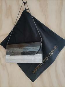 Bags Accessories: Mimco - Black & Silver Evening Bag