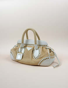 New Arrivals: Prada Straw Vitello Daino