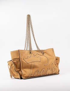 Loewe: Loewe Crown Logo Chain Shoulder Bag