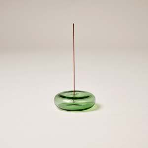 Gentle Habits: Glass Incense Holder - Green