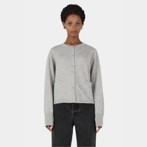 Hansen Gretel: Dolly Cashmere Cardigan Grey Marle