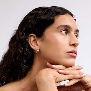 Everyday Fine Mini Hoop - Silver