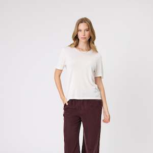 Marlow: Encore Knit Tee - Ivory
