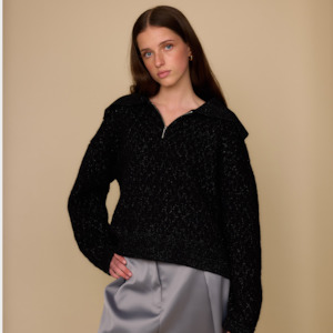 Knitwear: Ola Zip Crew