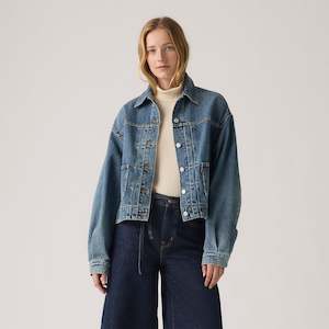 Balloon Sleeve Trucker Jacket