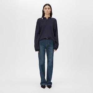 Camilla Marc: Aqui Long Sleeve Monogram Top