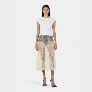 Emanuel Lace Skirt - Butter