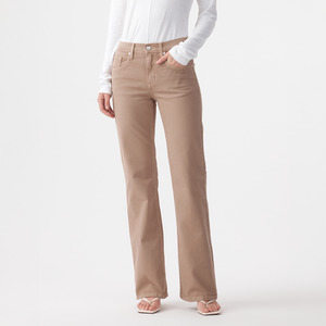 Effie Mid Flare Jean - Mushroom