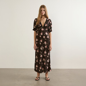 Dresses: Myles Midi Dress - Charcoal