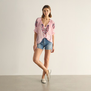 Auguste The Label: Indra Embroidered Blouse