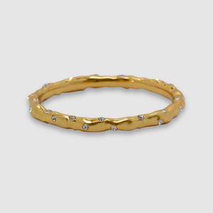 Brie Leon: Asta Bracelet - Gold / White