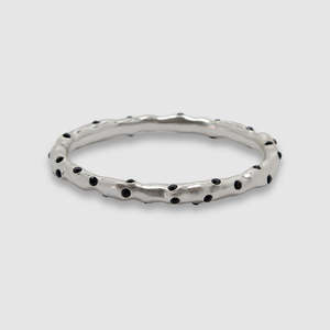 Brie Leon: Asta Bracelet - Silver / Black