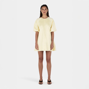 Dresses: Jemima Taffeta Dress - Butter