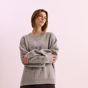 Knitwear: Squares Crew