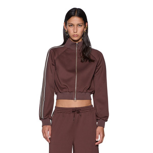 Cropped Zip Trak Top